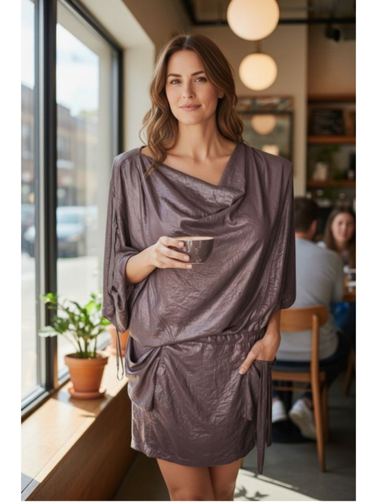 BCBGMAXAZRIA Dresses & Skirts - BCBGMAXAZRIA Brown Mini Dress L